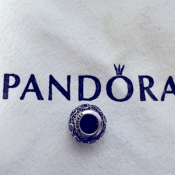 CLEARANCE SALE Authentic Disney Pandora Mickey Mouse “Sparkling Mickey & Hearts” - Picture 3 of 4